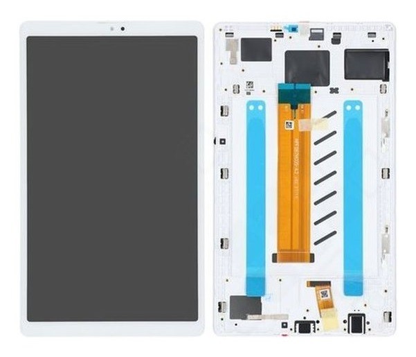 LCD screen Samsung T220 Tab A7 Lite 8.7 2021 koos touch screen ja frame Valge original (service pack)