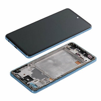 LCD ekraan Samsung A725/A726 A72 4G/5G puuteekraani ja raamiga sinine originaal (service pack)