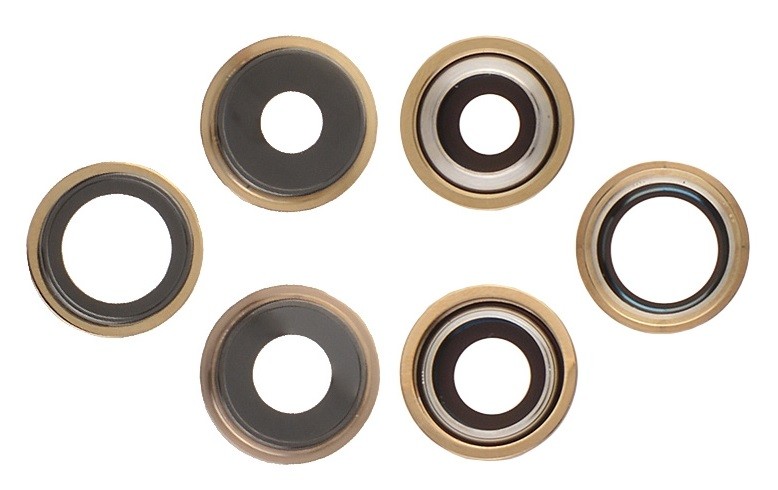 iPhone 13 Pro Max lens jaoks camera koos frame Kuldne (3pcs) ORG