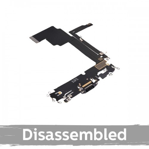 Laadimisport ühilduv iPhone 15 Pro Max Flex-kaabliga / Valge Titanium / (100% original / Used)