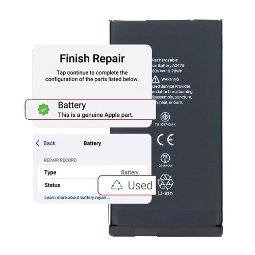 Aku ühilduv iPhone 12 / 12 Pro / Self-Diagnosable / 2800mAh