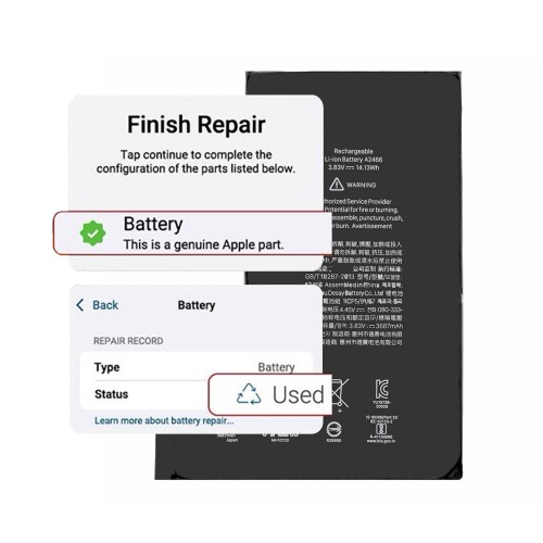 Aku ühilduv iPhone 12 Pro max / Self-Diagnosable / 3687mAh