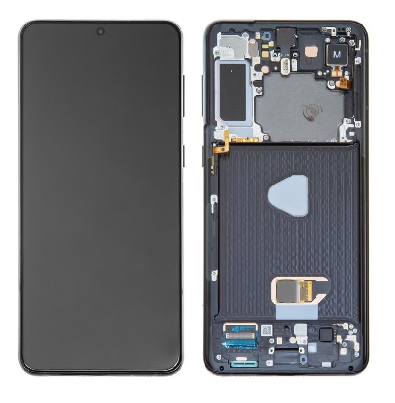 LCD screen Samsung G996 S21 Plus koos touch screen ja frame Phantom Must original (used Grade B)