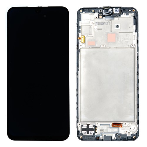 LCD Ekraan Samsung A165 A16 4G Must raamiga HQ