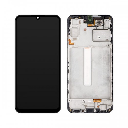 LCD ekraan ühilduv Samsung A256 A25 5G must raamiga HQ