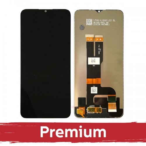 LCD ekraan ühilduv Nokia C31 must OEM