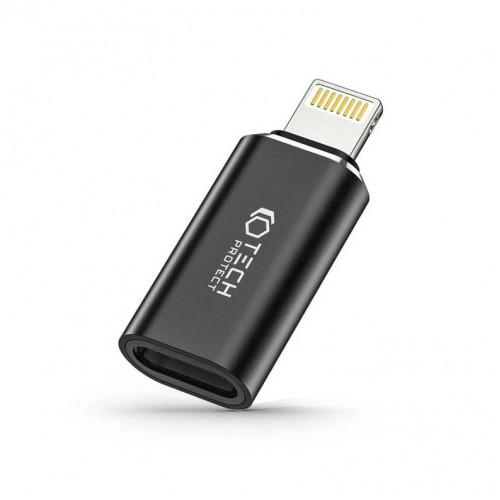 Adapter Tech-Protect UltraBoost must sisend: Type-C / väljund: Lightning