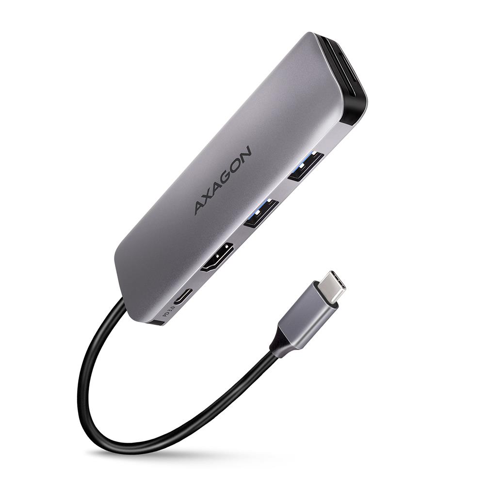 USB3.2 jaotur 5in1 0.2m HMC-5 Axagon