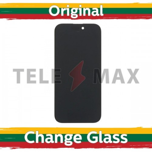 LCD ekraan ühilduv iPhone 16 must (uuendatud: Telemax)