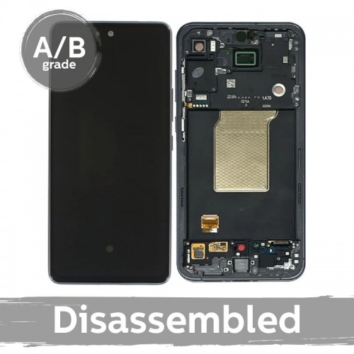 LCD ekraan ühilduv Samsung A556 A55 5G raamiga / tumesinine / (9.5/10 kasutatud)