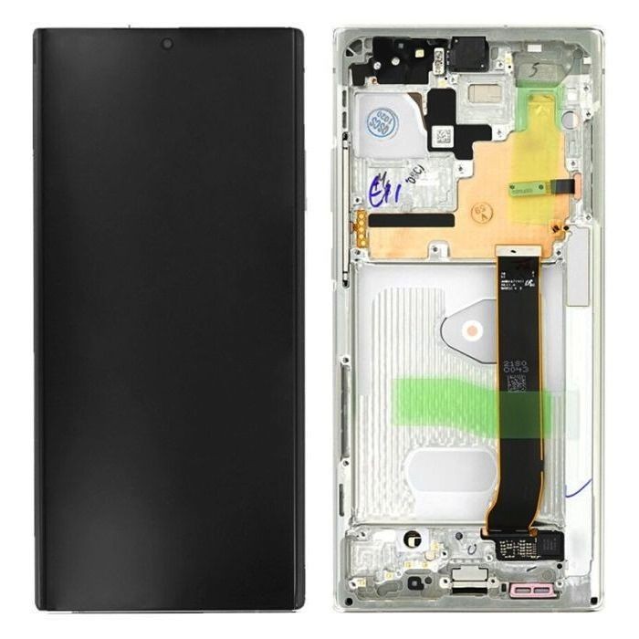LCD ekraan Samsung N985/N986 Note 20 Ultra puuteekraani ja raamiga Mystic White originaal (service pack)