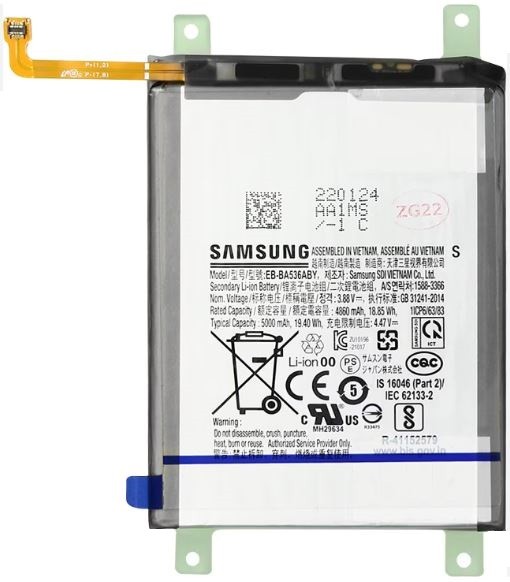 Aku original Samsung A336 A33 5G/A536 A53 5G 5000mAh EB-BA336ABY/EB-BA536ABY (service pack)