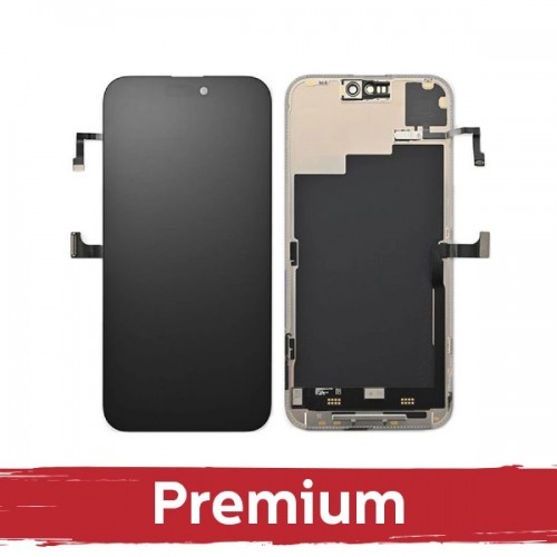 LCD ekraan ühilduv iPhone 15 Pro must (Hard OLED / Premium) /*Removable IC*/