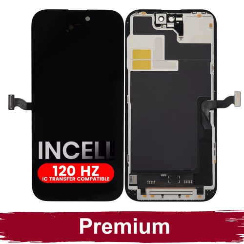 LCD ekraan ühilduv iPhone 14 Pro must (120Hz / INCELL / Premium) /*Removable IC*/