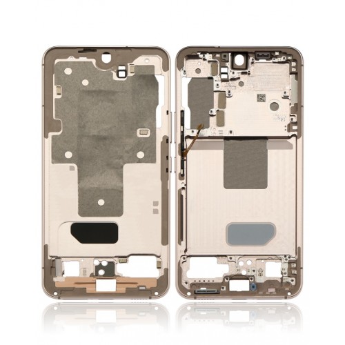 Keskmise raami korpus jaoks Samsung S901 S22 (Pink Gold)