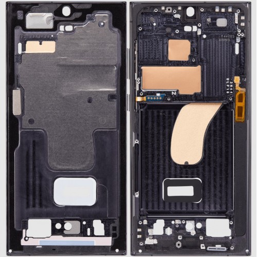 Keskkonstruktsioon Samsung S918 S23 Ultra Fantom must (punane) (Grafiit)