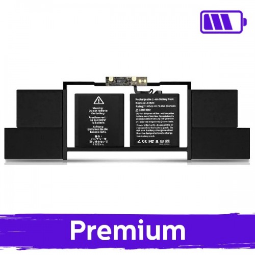 Aku ühilduv Macbook Pro 15.4 (A1707 / A1820) / Premium