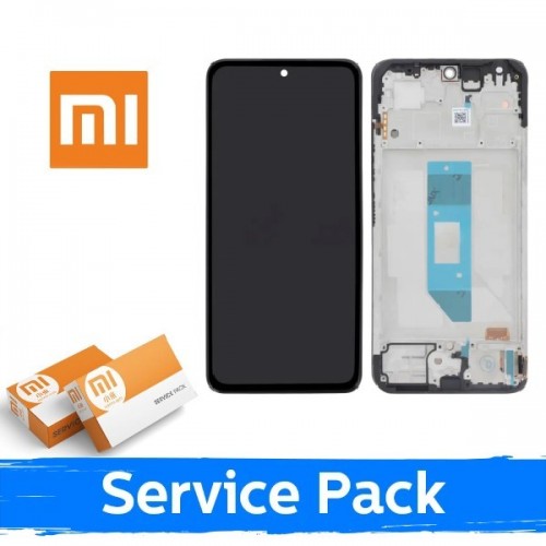 LCD ekraan ühilduv Xiaomi Redmi Note 14 4G (EU version) must raamiga (Service Pack)