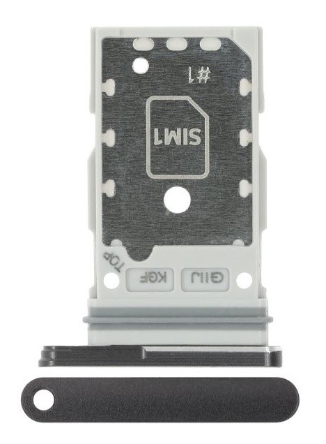 SIM card holder Samsung G990 S21 FE Graphite original (service pack)