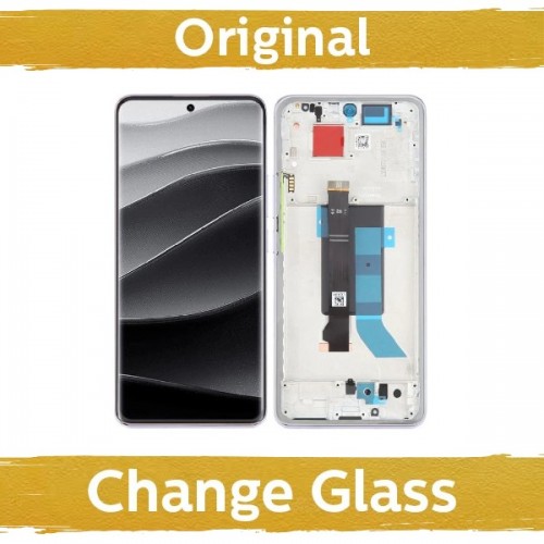 LCD ekraan ühilduv Xiaomi Redmi Note 14 Pro 5G raamiga / Midnight must / (Uuendatud: Hiina)