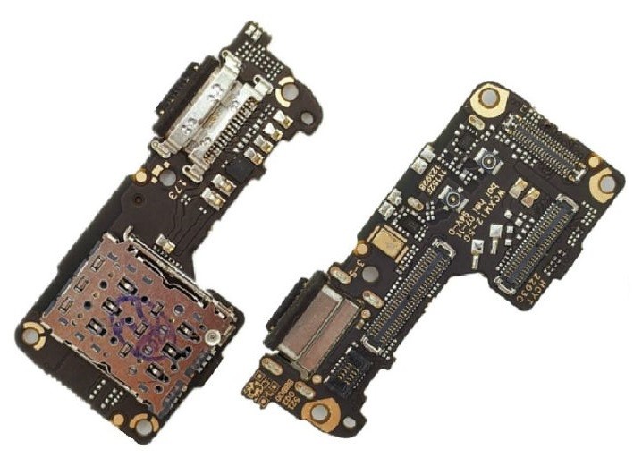 Flex Xiaomi 12 5G/12X 5G/12S 5G koos charging connector ja microphone, SIM card contact HQ