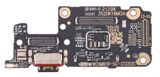 Flex Xiaomi Redmi Note 11 Pro China 5G/Redmi Note 11 Pro+ 5G koos charging connector ja microphone, SIM card contact ORG