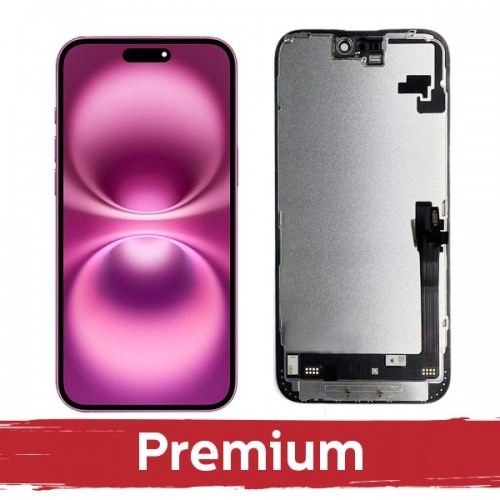 LCD ekraan ühilduv iPhone 16 Plus must (Hard OLED / Premium) /*Removable IC*/