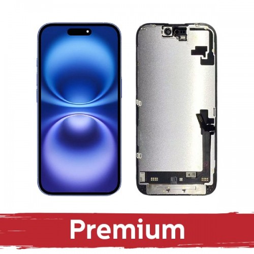 LCD ekraan ühilduv iPhone 16 must (Hard OLED / Premium) /*Removable IC*/