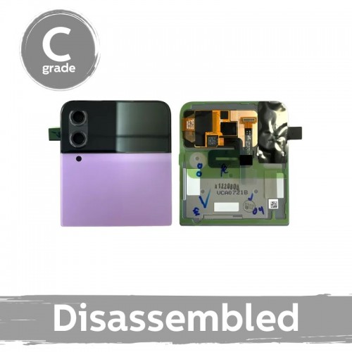 LCD ekraan ühilduv Samsung F721 Z Flip4 (välimine) raamiga / Bora lilla / (8/10 lahtivõetud)