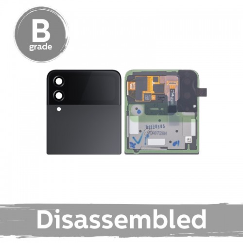 LCD ekraan, ühilduv Samsung F721 Z Flip4 (välimine) raamiga / Grafiit / (9/10 lahtivõetud)