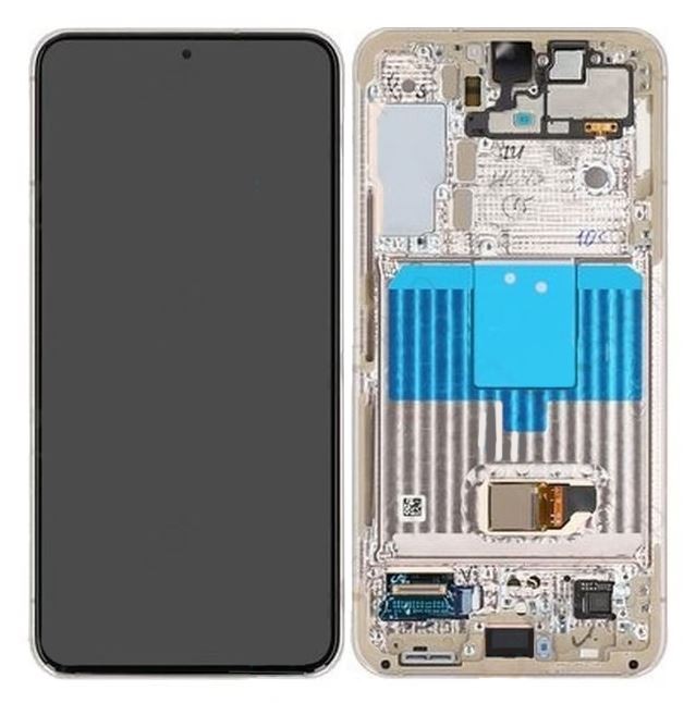 LCD screen Samsung S901 S22 5G koos touch screen ja frame Lilla original (service pack)