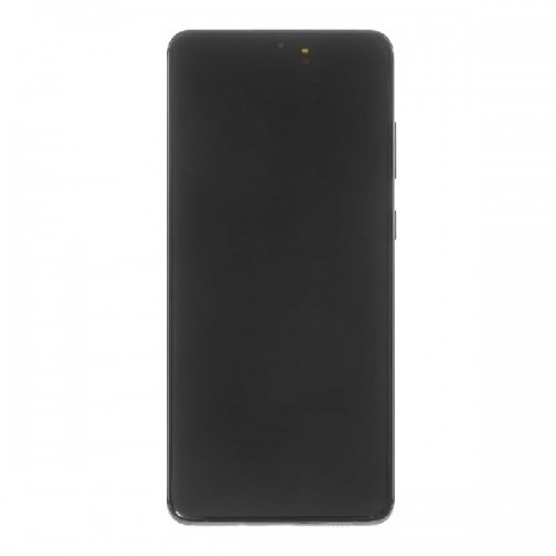 LCD ekraan ühilduv Samsung G985 S20 Plus raamiga / Cosmic Grey / (Uuendatud: Telemax) (Põlenud ikoonid valgel taustal)