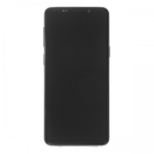 LCD ekraan ühilduv Samsung G960 S9 raamiga / Midnight Black / (Uuendatud: Telemax) (Põlenud ikoonid valgel taustal)