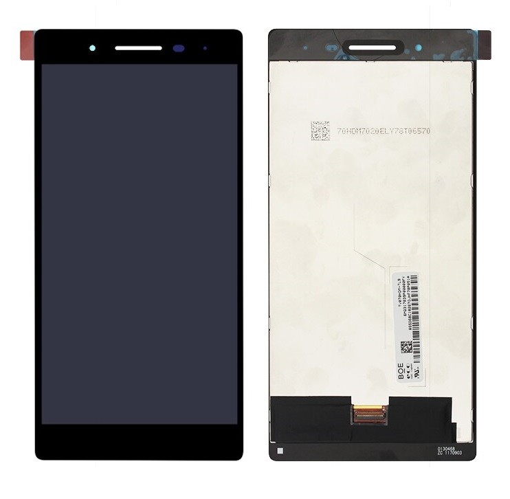 LCD screen Lenovo Tab 4 TB-7504F TV070HDM-TL9 koos touch screen (pruun connector) Must (Refurbished) ORG