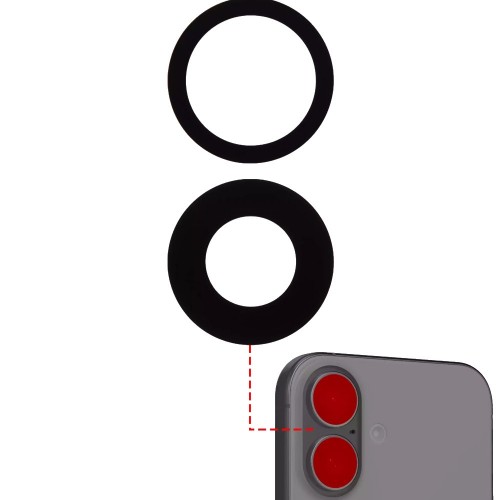 Tagakaamera lääts ühilduv Apple iPhone 16 / 16 Plus tagakaamera lääts (pc) / PREMIUM /