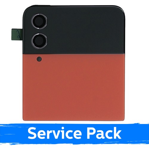 LCD ekraan ühilduv Samsung F721 Z Flip4 (OUTER) raamiga / Punane / (Service Pack)