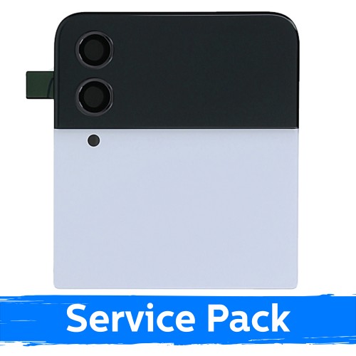 LCD ekraan ühilduv Samsung F721 Z Flip4 (OUTER) raamiga / Valge / (Service Pack)