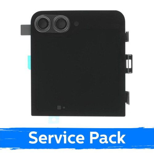 LCD ekraan ühilduv Samsung F766 Z Flip7 (OUTER) raamiga / Jet must / (Service Pack)