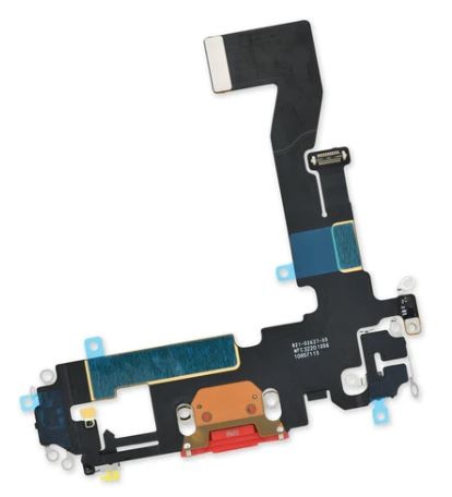 Flex jaoks iPhone 12 jaoks charging connector koos microphone Punane ORG