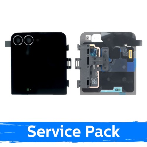 LCD ekraan ühilduv Samsung F961 Z Flip7 FE (OUTER) raamiga / Must / (Service Pack)