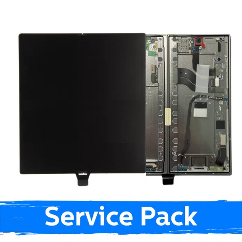 LCD ekraan ühilduv Samsung F966 Z Fold7 (sisemine) raamiga / Silver Shadow / (Service Pack)