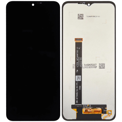 LCD ekraan ühilduv Samsung G766 Xcover 7 Pro must (Service Pack)
