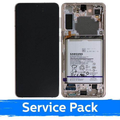 LCD ekraan ühilduv Samsung G996 S21 Plus raamiga / Phantom Violet / (Service Pack) + koos akuga