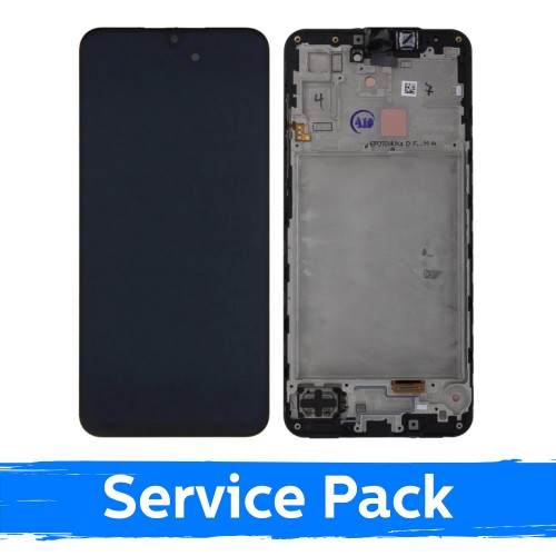 LCD ekraan ühilduv Samsung A176 A17 5G must raamiga (Service Pack)