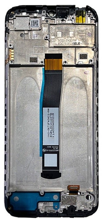 LCD screen Xiaomi Redmi 10C 2022/Poco C40 koos touch screen ja frame Must original (service pack)