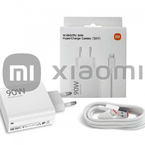 Laadija Xiaomi MDY-15-EK (BHR07ZBEU) valge 90W (koos pakendiga) + kaabel Type-C / Originaal 100% /