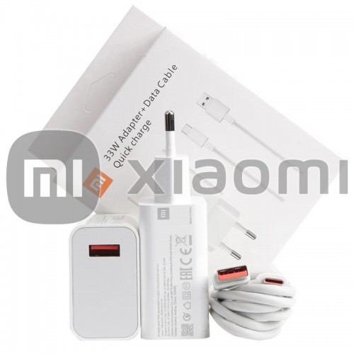 Laadija Xiaomi MDY-11-EZ valge 33W (koos pakendiga) + kaabel "Type-C" / 100% originaal /