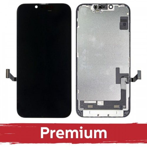 LCD ekraan ühilduv iPhone 14 must (SOFT OLED / Stable / Premium) *Self-Diagnosable*