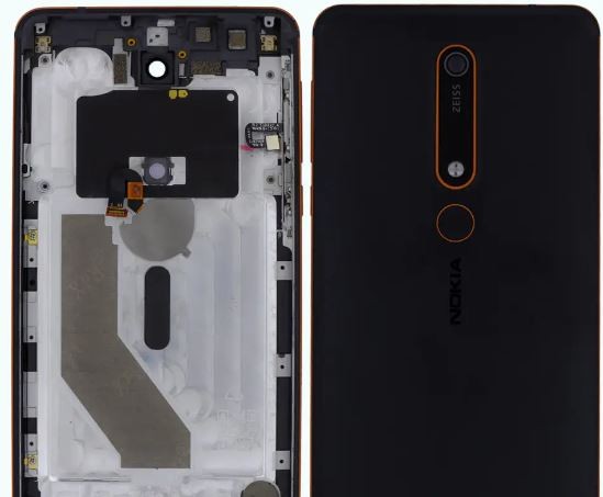 Tagakaas Nokia 6.1 must/vask originaal (kasutatud Grade A)