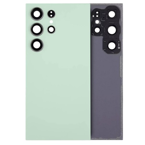 Tagakaas ühilduv Samsung S928 S24 Ultra / Titanium Green / (kaamera läätsega) OEM